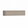 H&R Badmeubelen Juice Wastafelonderkast - 180x45x40cm - linkerhoek afgerond - 2 lades - geïntegreerde greep - olive SW1260493
