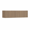 H&R Badmeubelen Juice Wastafelonderkast - 160x45x40cm - rechterhoek afgerond - 3D-front - 2 lades - geïntegreerde greep - charleston SW1260227