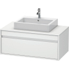 Duravit Ketho Meuble sous-lavabo avec 1 tiroir pour 1 lavabo à poser 100x42.6x55cm blanc 0300555 Duravit Ketho Meuble sous-lavabo avec 1 tiroir pour 1 lavabo à poser 100x42.6x55cm blanc 0300555