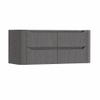 H&R Badmeubelen Juice Wastafelonderkast - 120x45x50cm - afgeronde hoeken - 4 lades - geïntegreerde greep - Wenge SW1489960