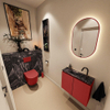 MONDIAZ TURE-DLUX Meuble de toilettes 60 cm Fire. EDEN lavabo Lava position milieu. Avec 1 trou de robinet. SW1103778