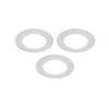 QAZQA Blanca Inbouwspot - set van 3 - 9x9cm - incl. LED - 3 staps dimbaar - IP44 - mat wit SW1209743