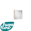 FugaFlow Eccelente Arredo spiegel badkamer spiegelkast - 60x63x16cm - inclusief zijpanelen - cotton (beige) - Black Friday - SW1125978