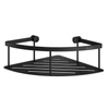 Smedbo Sideline Panier de douche d'angle - 20x7x20cm - à suspendre - Laiton massif Noir mat SW724515