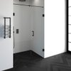 Saniclass Create douchedeur 130x200cm 2-delig profielloos met antikalk en 8mm veiligheidsglas zwart mat SW223772 Saniclass Create douchedeur 130x200cm 2-delig profielloos met antikalk en 8mm veiligheidsglas zwart mat SW223772