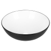 Differnz duo bassin en céramique 39,5 x 13,5 cm noir et blanc SW705260