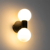 QAZQA Cederic wandlamp 8x20.4x11.3cm - 2 lichts - horizontaal/verticaal - IP44 - mat zwart SW1187220