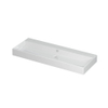 INK Unlimited lavabo - 120x45x11cm - 1 bassin - 0 trous de robinet - porcelaine blanc brillant SW157892