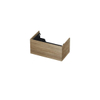 INK Wastafelonderkast - 80x45x37.6cm - 1 lade - push to open - met recht opdekfront - MFC - Zuiver eiken SW439451
