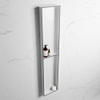 Mondiaz Easy nis 29.5x89.5x8cm voor Inbouw/opbouw 2 open vakken Solid surface Talc/DarkGrey SW643804