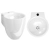 Clou Flush 6 lave-mains - 27x31.5x28cm - trou de robinet au centre - blanc SW9335