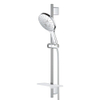 GROHE Rainshower Smartactive 150 Ensemble barre de douche - 60cm - douchette ronde - 3 types de jet - flexible de douche lisse - avec porte-savon - chromé SW472301