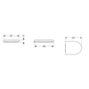 Geberit 300 Basic closetzitting met deksel met softclose t.b.v. wandcloset Rimfree wit SW417769