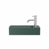 Crosswater Beck Lave-main - 45x20x11cm - 1 trou de robinet - bonde non-obturable - Vert mat SW927931