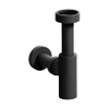 Clou Mini Suk designsifon speciaal voor fonteintjes zwart mat SW405130 Clou Mini Suk designsifon speciaal voor fonteintjes zwart mat SW405130
