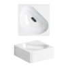 Clou Flush Lave-mains d'angle 27x27x10cm sans trou de robinetterie Céramique Blanc SW9334