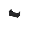 INK Wastafelonderkast - 80x45x37.6cm - 1 lade - push to open - met recht opdekfront - MDF lak - Mat zwart SW439296