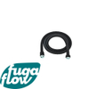 FugaFlow Eccelente Sobrado Flexible de douche métal 150cm Noir mat SW1124079