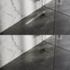 Brauer Grille de pose de carrelage - 80x7x6.8cm - flasque de sol - réversible - inox SW17969