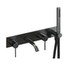 Royal plaza Visione afdekset badkraan met uitloop staal SW394994 Royal plaza Visione afdekset badkraan met uitloop staal SW394994