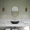 Ideavit Solidthin waskom - 50x50x14.5cm - Solid surface - Ovaal - Mat Zwart SW857491