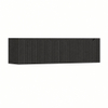 H&R Badmeubelen Juice Wastafelonderkast - 160x45x40cm - rechterhoek afgerond - 3D-front - 2 lades - geïntegreerde greep - basalt SW1260281