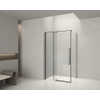 Aqua Vista Taviano Cuadra Paroi latérale - 80x200cm - incl. kit de montage - noir mat SW1244381