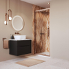 Crosswater Asura porte de douche pliante - 80cm - sans poignée - bronze brossé SW1176545