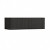 H&R Badmeubelen Juice Wastafelonderkast - 140x45x40cm - afgeronde hoeken - 3D-front - 2 lades - geïntegreerde greep - basalt SW1259395
