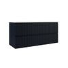 Saniclass Prime Blend Wastafelonderkast - 120x55x45.9cm - 2 lades - geintegreerde greep - MDF - mat marine blauw SW928337