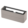 INK Concept R Meuble sous-lavabo - 140x45x52cm - 2 tiroirs - poignées en applique - fraisées - angles arrondis - MDF laqué - gris cachemire mat SW1405440