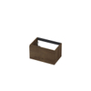 INK Wastafelonderkast - 70x45x40cm - 1 lade - greeploos - met houten keerlijst - MDF - Chocolate SW493528