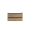 H&R Badmeubelen Infinity Wastafelonderkast - 100x44.8x55cm - 2 lades - greeploos - natuur eiken SW462305