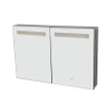 Best Design Aluma Armoire de toilette 80x60x13.5cm avec éclairage LED et softclose Aluminium SW20418 Best Design Aluma Armoire de toilette 80x60x13.5cm avec éclairage LED et softclose Aluminium SW20418