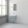 Bruynzeel Roma badmeubelset 60x60.5x46cm met softclose inclusief spiegel fjord groen SW384828 Bruynzeel Roma badmeubelset 60x60.5x46cm met softclose inclusief spiegel fjord groen SW384828