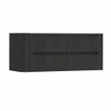 H&R Badmeubelen Juice Wastafelonderkast - 120x45x50cm - linkerhoek afgerond - 4 lades - geïntegreerde greep - basalt SW1571966