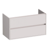 BRAUER Adore Meuble sous-lavabo - 100x46x55cm - 2 tiroirs à fermeture douce - sans poignée - 1 découpe pour siphon - sable mat SW1198265