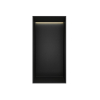 Hotbath &MORE Inbouwbox of inbouwnis - 30x15x10 - frameless + LED - PVD - geborsteld zwart SW1246533