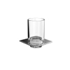 Emco Art porte-verre avec gobelet verre chrome SW97604