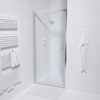Marenza Slide Quick Fit Porte coulissante - 90x190cm - verre de sécurité 6mm - profilé alu - anti-calcaire - chrome SW238223