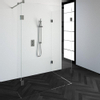 Saniclass Create inloopdouche reversed 100x140cm profielloos met 30cm zijwand met antikalk en 8mm veiligheidsglas geborsteld RVS SW224008 Saniclass Create inloopdouche reversed 100x140cm profielloos met 30cm zijwand met antikalk en 8mm veiligheidsglas geborsteld RVS SW224008