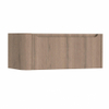 H&R Badmeubelen Juice Meuble sous vasque - 100x45x40cm - angle gauche arrondi - 1 tiroir - poignée intégrée - charleston SW1109883