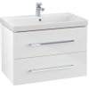 Villeroy en boch Avento wastafelonderkast 760x520x447 met 2x lade crystal white SW59900 Villeroy en boch Avento wastafelonderkast 760x520x447 met 2x lade crystal white SW59900