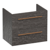 BRAUER Trust wastafelonderkast ondiep 60 excl. opbouwgrepen 2 softclose lades en 1 sifon uitsparing - Damascus SW1204061