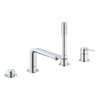 Grohe Lineare New Set de finition mitigeur de bain sur gorge 4 trous avec bec et douchette et flexible 200cm chrome SW97558 Grohe Lineare New Set de finition mitigeur de bain sur gorge 4 trous avec bec et douchette et flexible 200cm chrome SW97558