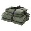 Aquanova Rio - Lot de serviettes - COTON GOTS - 2x 50x100 + 2x 67x130 cm - Forêt (vert olive) SW1108625
