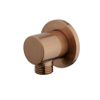 Wiesbaden Unimatch Wandaansluitbocht rond 1/2" - PVD - geborsteld brons koper SW999884