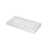 INK Dock Lavabo - 80x40x6cm - 1 bassin - 1 trou de robinet - polystone blanc mat SW296275