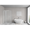 Aqua Vista Novara Douchecabine - 140x80cm - 1 schuifdeur - helder glas - chroom SW1443647