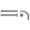 Sealskin Seallux Tringle de rideau de douche Set d''angle 90x90cm Ø 28 mm Aluminium Aluminium mat CO276666205